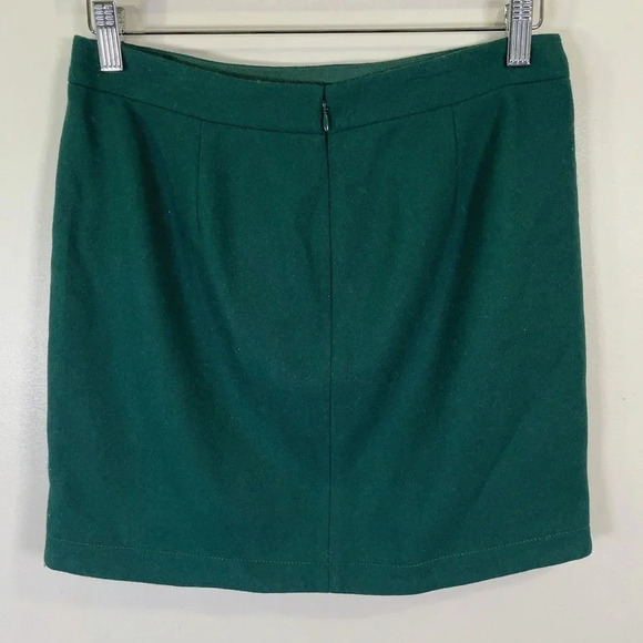 J.crew Shirttail Teal Wool  Blend Mini Skirt - Picture 11 of 11